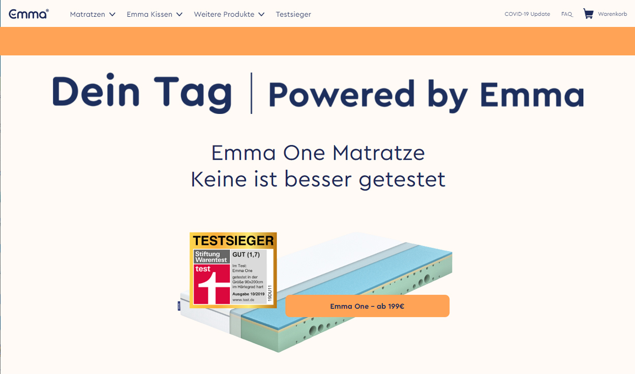 Emma Matratze Startseite