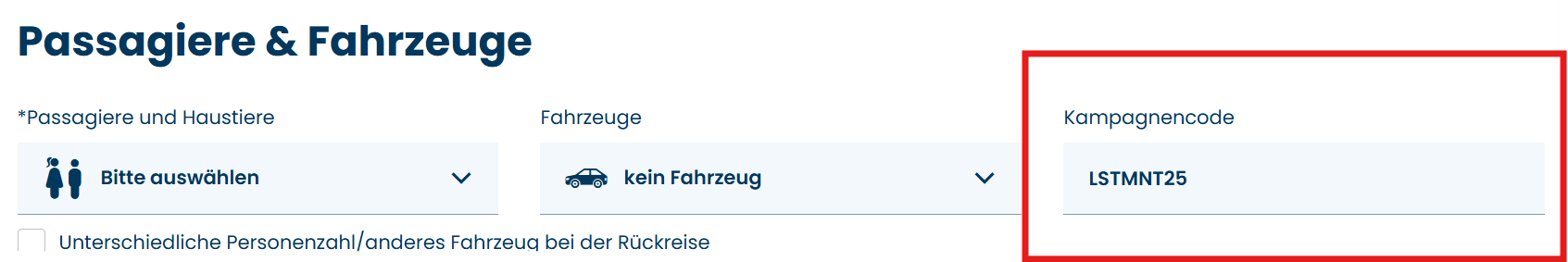 Gutschein TT-Line einlösen