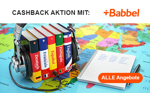 Spare mit den Babbel Angebote und Cashback Aktionen!