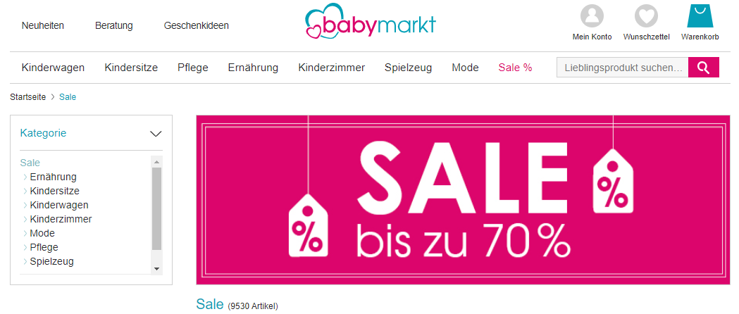 babymarkt Sale