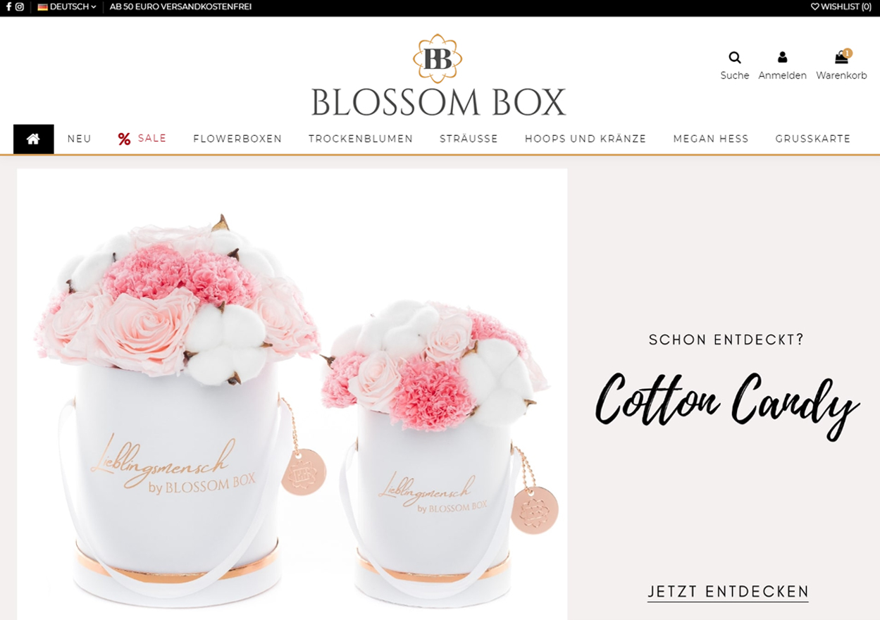Blossom Box Startseite