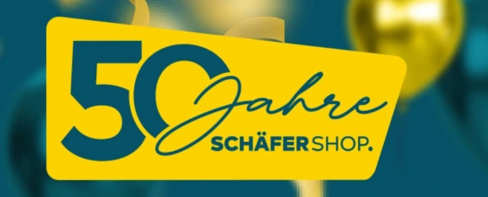 Feier Jubiläum mit Schäfer Shop Gutscheinen