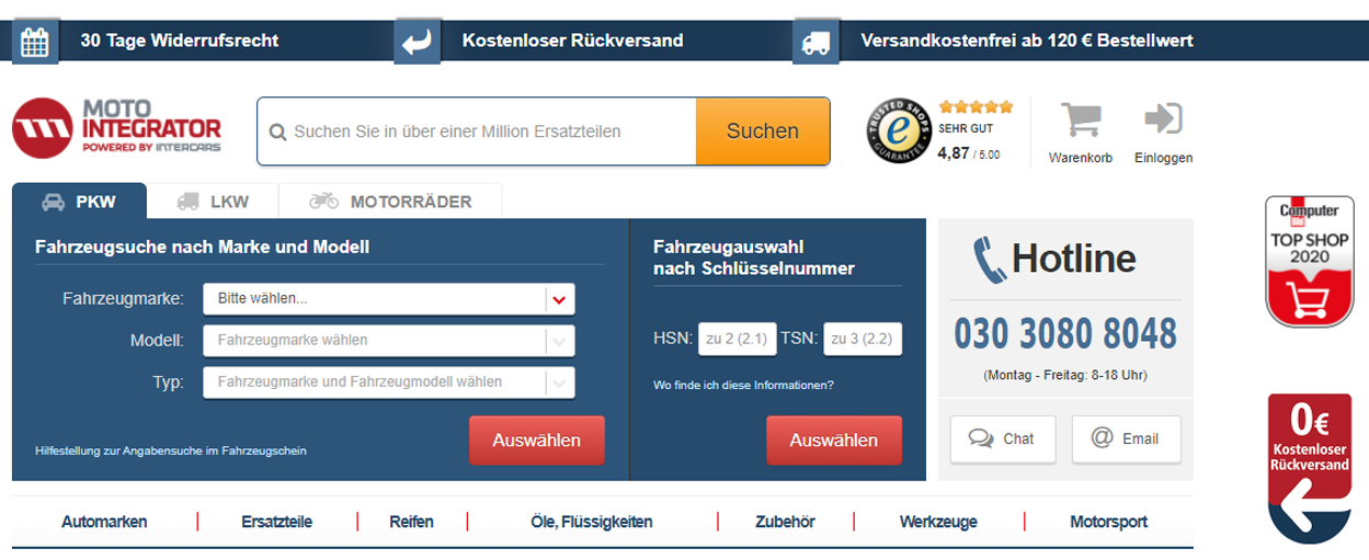 Mit motointegrator Gutscheinen großartig Sparen