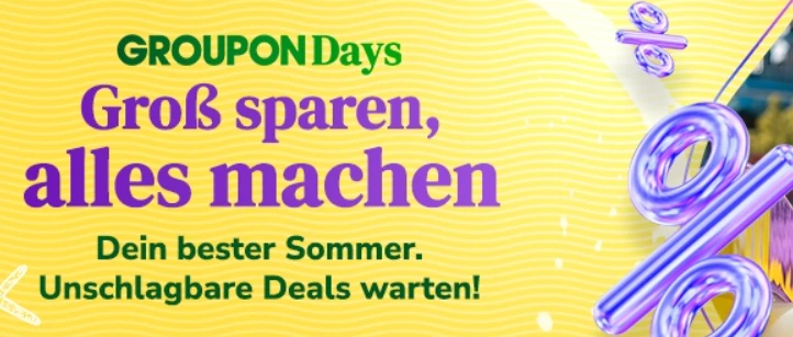 Groß sparen bei Groupon