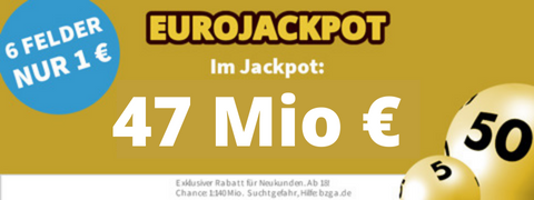 Rekord-Jackpot: 106 Mio € beim EuroJackpot mit 11€ Gutschein