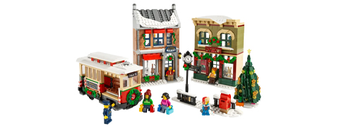 EXKLUSIV: LEGO® Weihnachtlich geschmückte Hauptstraße