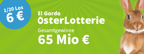 El Gordo OsterLotterie: 65 Mio € Gewinne am Ostermontag