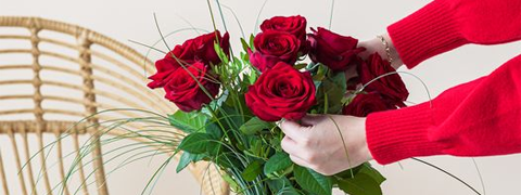 Fleurop Gutschein für Blumen zum Valentinstag