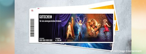Stage Entertainment Geschenkidee: Gutscheine ab 30€