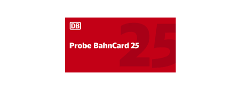 Probe Bahncard 25 Angebot - für nur 19,90€ - sofort 68% sparen