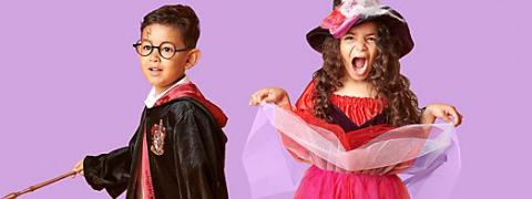 Bis zu 55% Rabatt auf Kostüme & Zubehör für die Halloween-Party