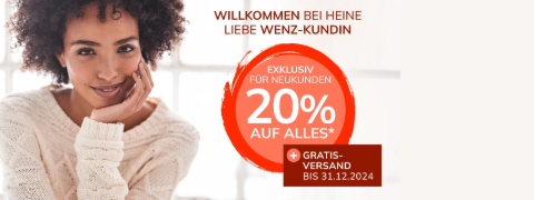 Für WENZ Kunden: 20% heine Gutschein plus kostenloser Versand