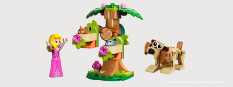 LEGO Rabattcode: Tierset und Spielplatz im Wald von Aurora als Geschenk