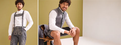 Herren Trachten-Look für die Wiesn bei bonprix mit bis zu 35% Rabatt sichern