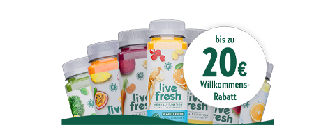 Bis zu 20€ LiveFresh Rabattcode für die Bestellung
