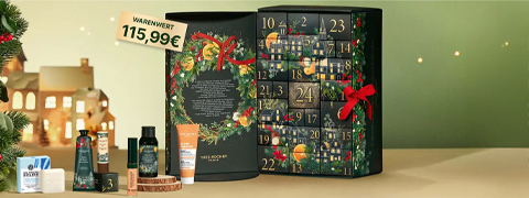 Yves Rocher Kosmetik-Adventskalender ab 56,99€ mit Warenwert 115,99€