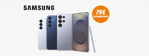 Tausche dein Smartphone und spare 75€ auf die SAMSUNG S24- oder S25-Serie