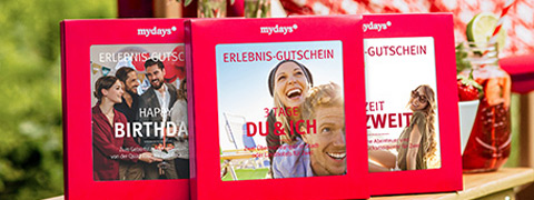 mydays Gutschein: Bis zu 30 % Rabatt bei den Black Week Deals
