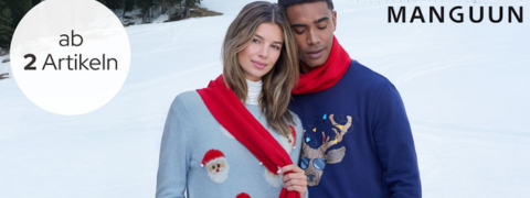 GALERIA Gutschein: 25% Rabatt auf Manguun Weihnachtspullis