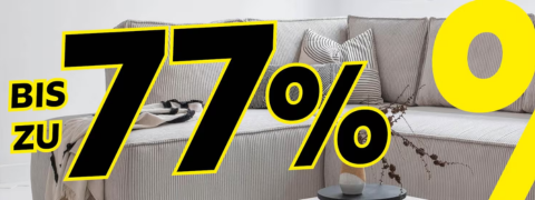 XXXLutz Aktion: Bis zu 77% Rabatt im Lagerräumungsverkauf