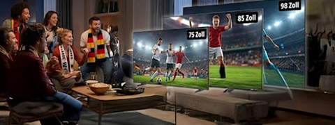 Mit den SATURN Angeboten bis zu 50% Rabatt auf XXL-TVs sichern