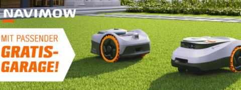 Obi Coupon: Gratis Garage für deinen Navimow Mähroboter