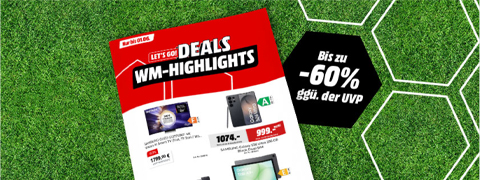Bis zu 60% sparen mit dem SATURN Rabatt auf WM-Highlights