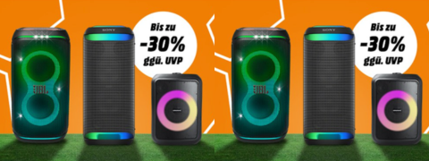 Saturn Rabattaktion: 30% Preisnachlass auf Lautsprecher