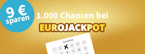 1.000 EuroJackpot-Chancen für 1€ 