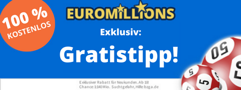 EuroMillions Gratistipp statt 3€