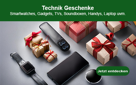 Technik-Geschenke mit Cashback, Rabatten und Gutscheinen Technik-Geschenke mit Cashback, Rabatten und Gutscheinen