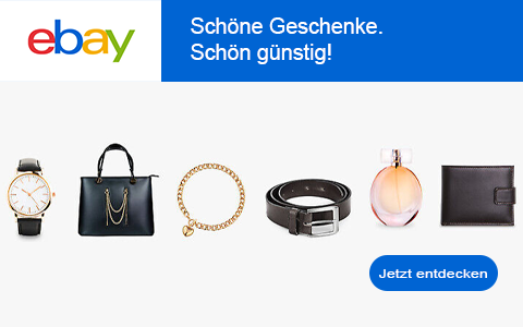 Bei Geschenken mit einem eBay Gutschein satt sparen! Bei Geschenken mit einem eBay Gutschein satt sparen!