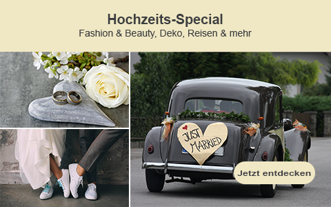 Hochzeits-Special – Spare mit Gutscheinen & Cashback bei Kleidung, Blumen & mehr! Hochzeits-Special – Spare mit Gutscheinen & Cashback bei Kleidung, Blumen & mehr!