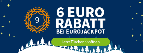 Lottohelden Adventskalender: 6€ Gutschein für EuroJackpot