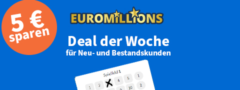 Deal der Woche: 5 € EuroMillions Gutschein für alle